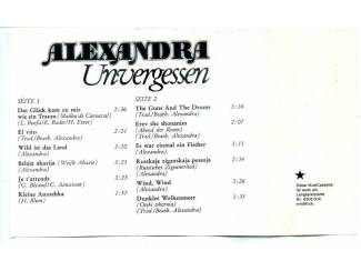 Cassettebandjes Alexandra Unvergessen 12 nrs cassette ZGAN