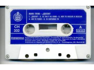 Cassettebandjes Mari Trini - Quién 10 nrs cassette 1983 ZGAN