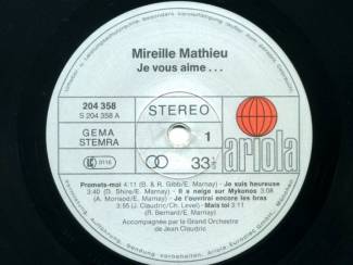 Grammofoon / Vinyl Mireille Mathieu Je Vous Aime... 10 nrs LP 1982 ZGAN