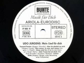 Grammofoon / Vinyl Udo Jürgens Mein Lied für dich 12 nrs lp 1968 mooie staat