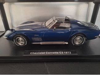 Auto's Chevrolet Corvette C3 Hard Top blauw Schaal 1:18