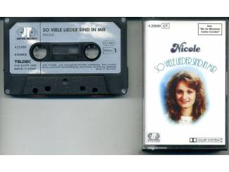 Nicole So Viele Lieder Sind In Mir 13 nrs cassette 1983 ZGAN