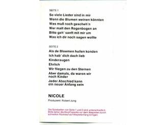 Cassettebandjes Nicole So Viele Lieder Sind In Mir 13 nrs cassette 1983 ZGAN