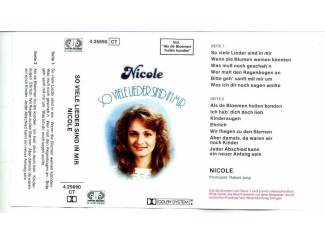 Cassettebandjes Nicole So Viele Lieder Sind In Mir 13 nrs cassette 1983 ZGAN
