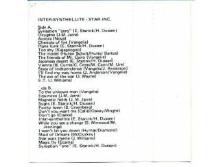 Cassettebandjes Inter-Synthellite/Star Inc. 28 Synthesizer Hits cassette ZG
