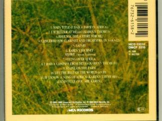 CD John Barry Out Of Africa Filmmuziek 13 nrs cd 1986 ZGAN