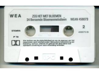 Cassettebandjes Frans Wiringer Zeg Het Met Bloemen 11 nrs cassette 1979 ZGAN