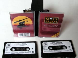 Cassettebandjes Miss Saigon Original London Cast Recording 25 nrs 2 cassette