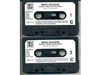 Cassettebandjes Miss Saigon Original London Cast Recording 25 nrs 2 cassette