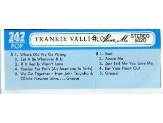 Cassettebandjes Frankie Valli – Above Me 10 nrs cassette Saudi Arabian ZGAN