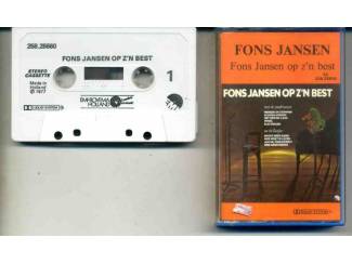 Cassettebandjes Fons Jansen op z'n best 9 nrs cassette 1977 ZGAN
