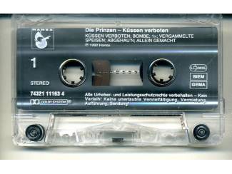 Cassettebandjes Die Prinzen – Küssen Verboten 12 nrs cassette 1992 ZGAN