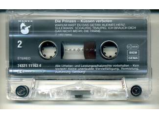 Cassettebandjes Die Prinzen – Küssen Verboten 12 nrs cassette 1992 ZGAN