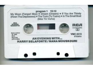 Cassettebandjes Harry Belafonte / Nana Mouskouri An Evening With 10 nrs ZGAN