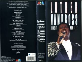 VHS Luther Vandross – Live At Wembley VHS BAND 1989 MOOIE STAAT