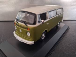 Auto's Volkswagen T2 Bus 1972 Groen  Schaal 1:43