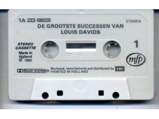 Cassettebandjes Louis Davids De grootste successen 12 nrs cassette 1980 ZGAN