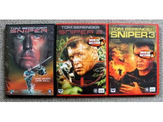3 DVD’s Tom Berenger – Sniper deel 1, 2 & 3 ZGAN