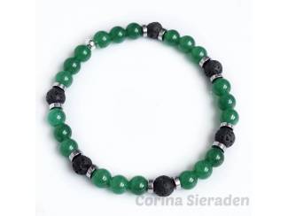 Armbanden Heren armbandenset van natuursteen