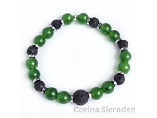 Armbanden Heren armbandenset van natuursteen