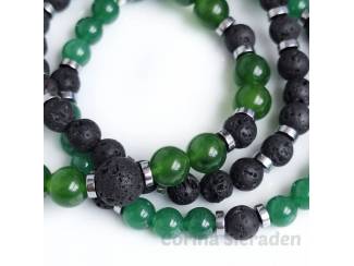 Armbanden Heren armbandenset van natuursteen