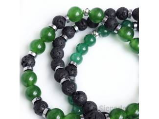 Armbanden Heren armbandenset van natuursteen