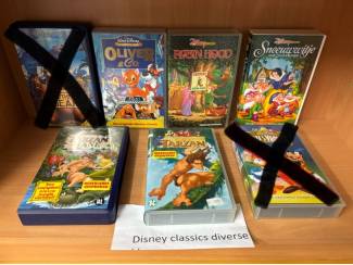 VHS Disney VHS videoband Tarzan classic + vervolg Tarzan & Jane Neder