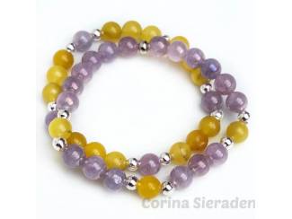 Armbanden Armbandenset van natuursteen