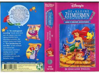 VHS Disney&rsquo;s De kleine zeemeermin 4 VHS banden mooie staat