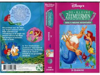 VHS Disney&rsquo;s De kleine zeemeermin 4 VHS banden mooie staat