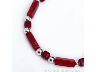 Armbanden Sieradenset van natuursteen en sterling zilver