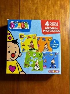 Speelgoed | Puzzels Bumba beroepen puzzels 4 x 6 stukjes in doos