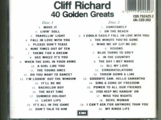 CD Cliff Richard &ndash; 40 Golden Greats 2CDs 1989 ZGAN