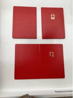 Postzegels | Toebehoren Rode PTT  3 postzegel mapjes rood kruis ( leeg ) PTT post