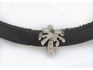 Armbanden Armbandenset van natuursteen en leer