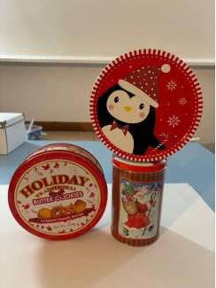 Blikken Kerstblikken kersttrommels blik kerst 3 st