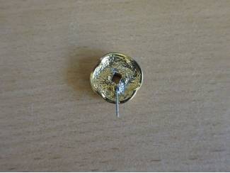 Overige Accessoires Sieraad emaille blauw met goudachtige diamantlook steentjes