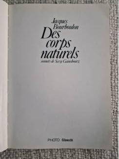 Erotiek fotoboek Jacques Bourboulon Des Corps Naturels.