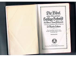 Die Bibel oder die ganze heilige  Schrift &ndash; 1935