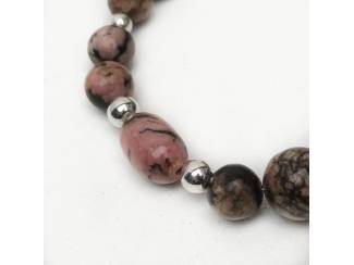Armbanden Armband van natuursteen en sterling zilver