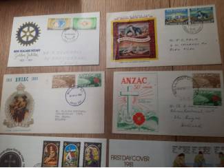 Postzegels | Diversen New Zealand. 8 FDC's