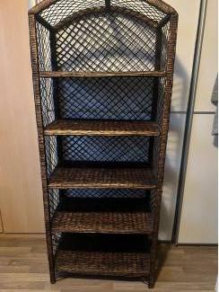Huis en inrichting Rotan boeken stellingkast