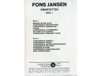 Cassettebandjes Fons Jansen Kwartetten deel 1 cassette 1975 14 nrs ZGAN