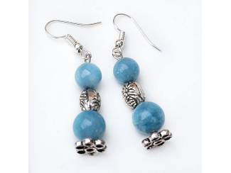 Oorbellen Oorhangers met natuursteen