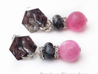 Oorbellen Oorstekers met natuursteen