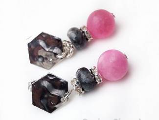 Oorbellen Oorstekers met natuursteen