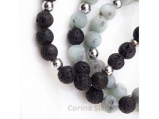 Armbanden Armbandenset van natuursteen