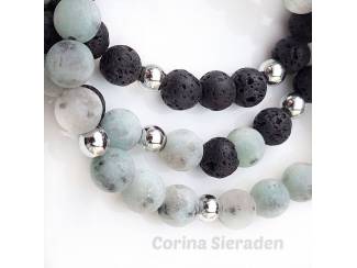 Armbanden Armbandenset van natuursteen