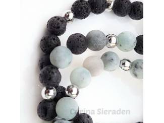 Armbanden Armbandenset van natuursteen