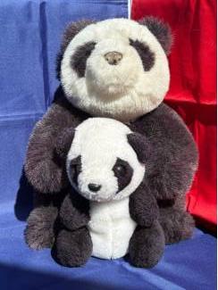 Speelgoed | Knuffels Pandabeer set van 2 panda beren Gund knuffel